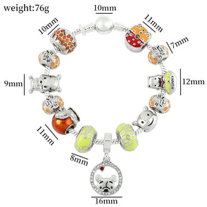 Winnie the Pooh Charms Bracelet